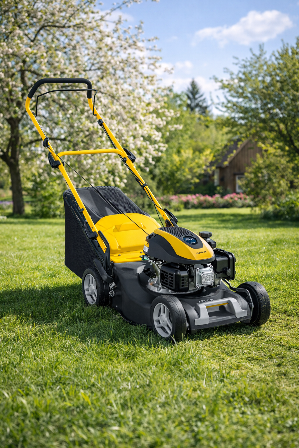 Kosiarka spalinowa STIGA Combi 48 na trawniku – autoryzowany dealer Techfix Radom