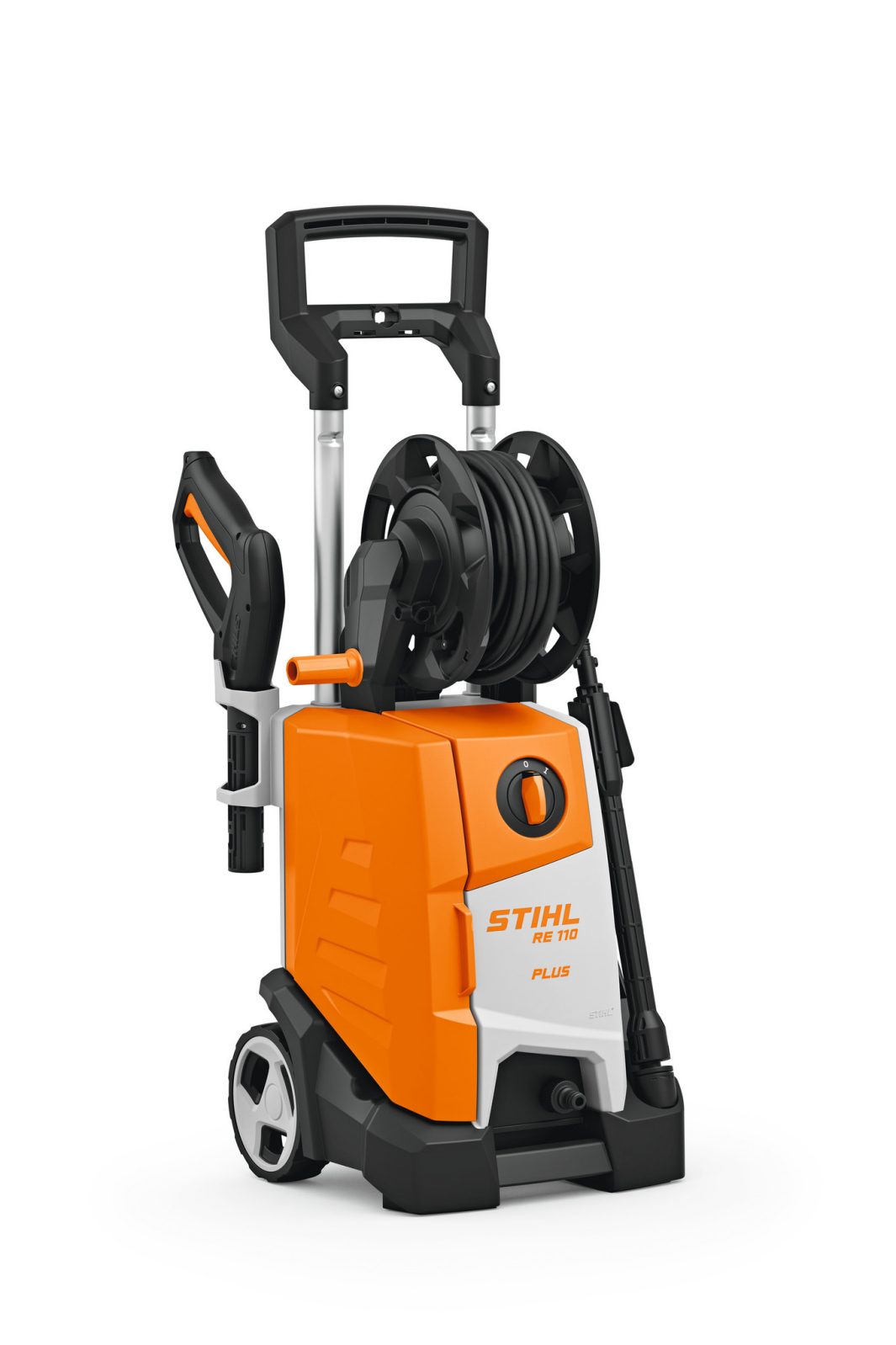 Myjka wysokociśnieniowa STIHL RE 110 Plus – widok z boku na białym tle, sprzedaż Techfix Radom
