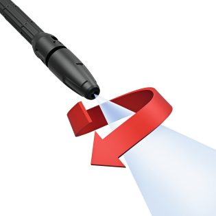 Myjka wysokociśnieniowa STIHL RE 110 Plus – infografika regulacji strumienia wody, Techfix Radom