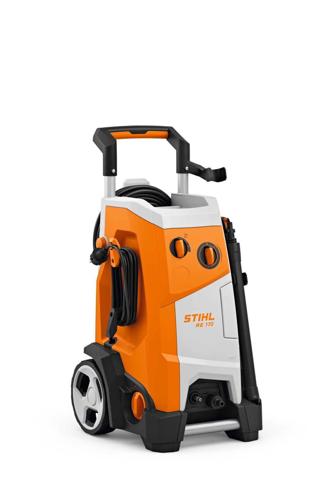Myjka wysokociśnieniowa STIHL RE 170 – widok z boku na uchwyt i korpus, autoryzowany dealer Techfix Radom