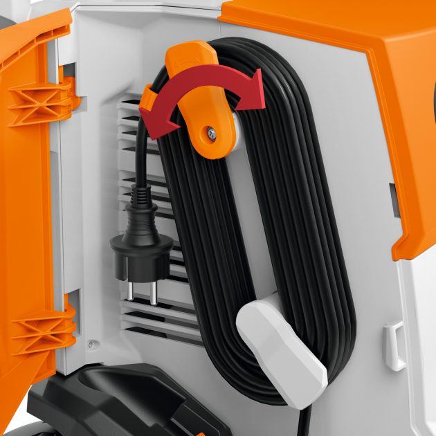 Myjka wysokociśnieniowa STIHL RE 282 PLUS – zbliżenie na schowek na akcesoria, Techfix Radom