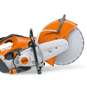 Przecinarka spalinowa STIHL TS 420 – widok z boku na korpus i osłonę tarczy, serwis Techfix Radom