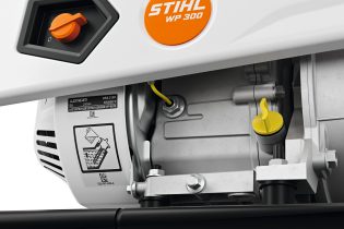 Pompa STIHL WP 300 – detal króćca tłocznego, widok zbliżenie, Techfix Radom
