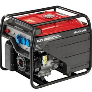 Agregat prądotwórczy Honda EA3600 – widok pod kątem na silnik i gniazda, Techfix Radom