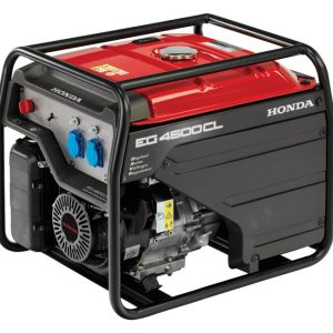 Agregat prądotwórczy Honda EG4500CL z silnikiem GX390 i stabilizacją D-AVR widok z przodu, Techfix Radom