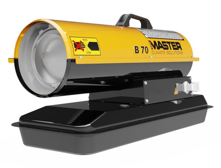 Nagrzewnica olejowa Master B 70 CED 20 kW widok z przodu